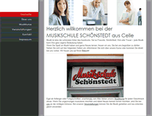Tablet Screenshot of musikschule-schoenstedt.com